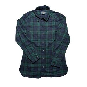 Women’s Navy & Green Pendleton flannel S